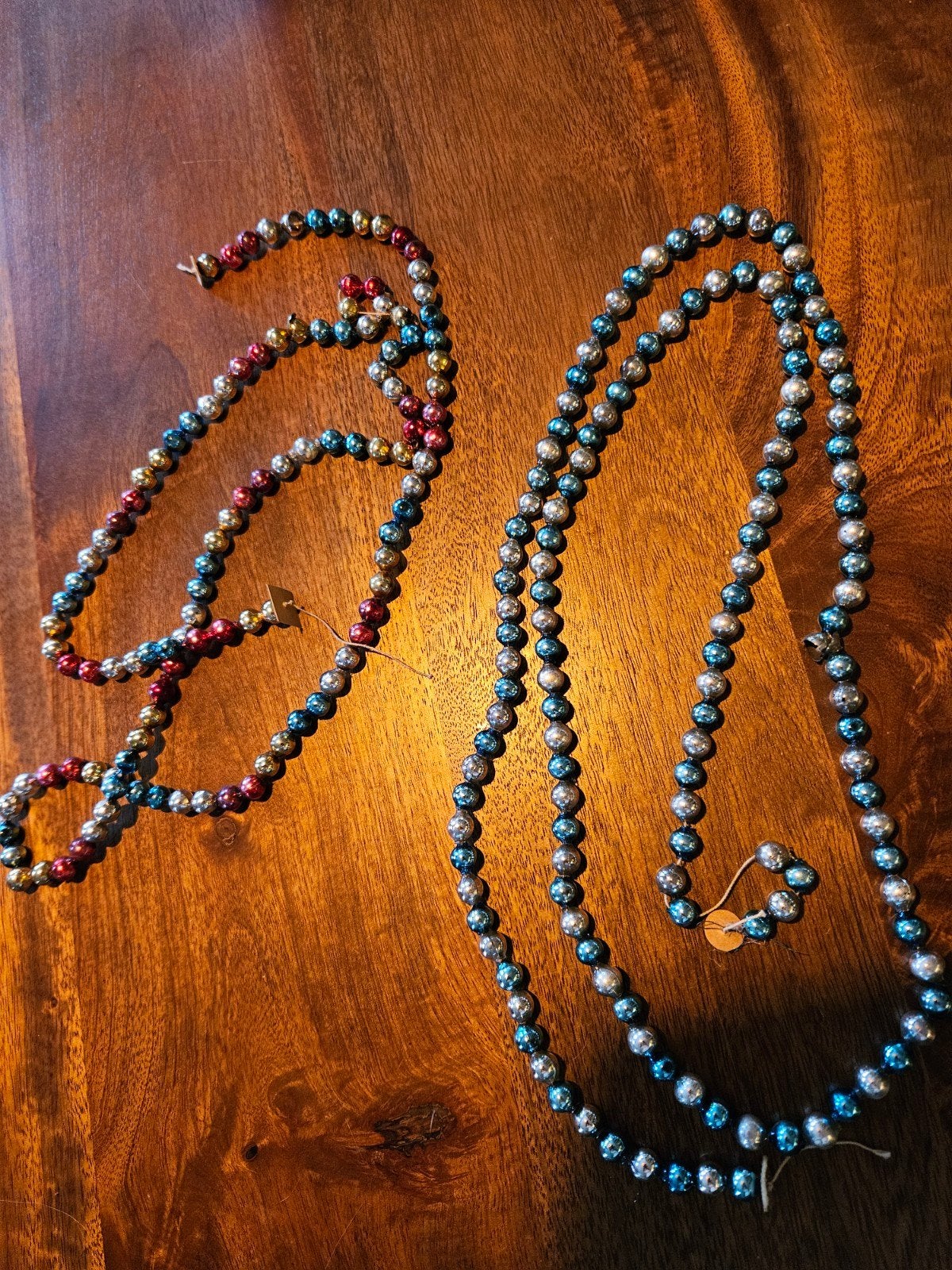 oude kerst kralenketting glas, Ophalen of Verzenden, Gebruikt
