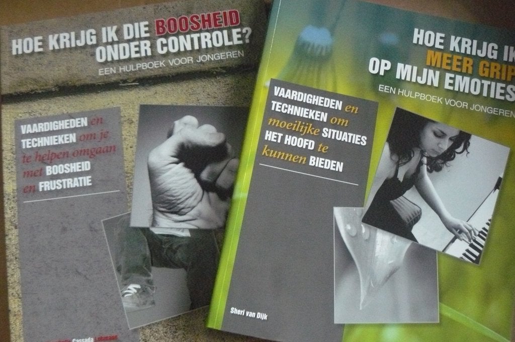 HULPBOEKEN JONGEREN / grip op emoties / controle op boosheid, Ophalen of Verzenden, Zo goed als nieuw