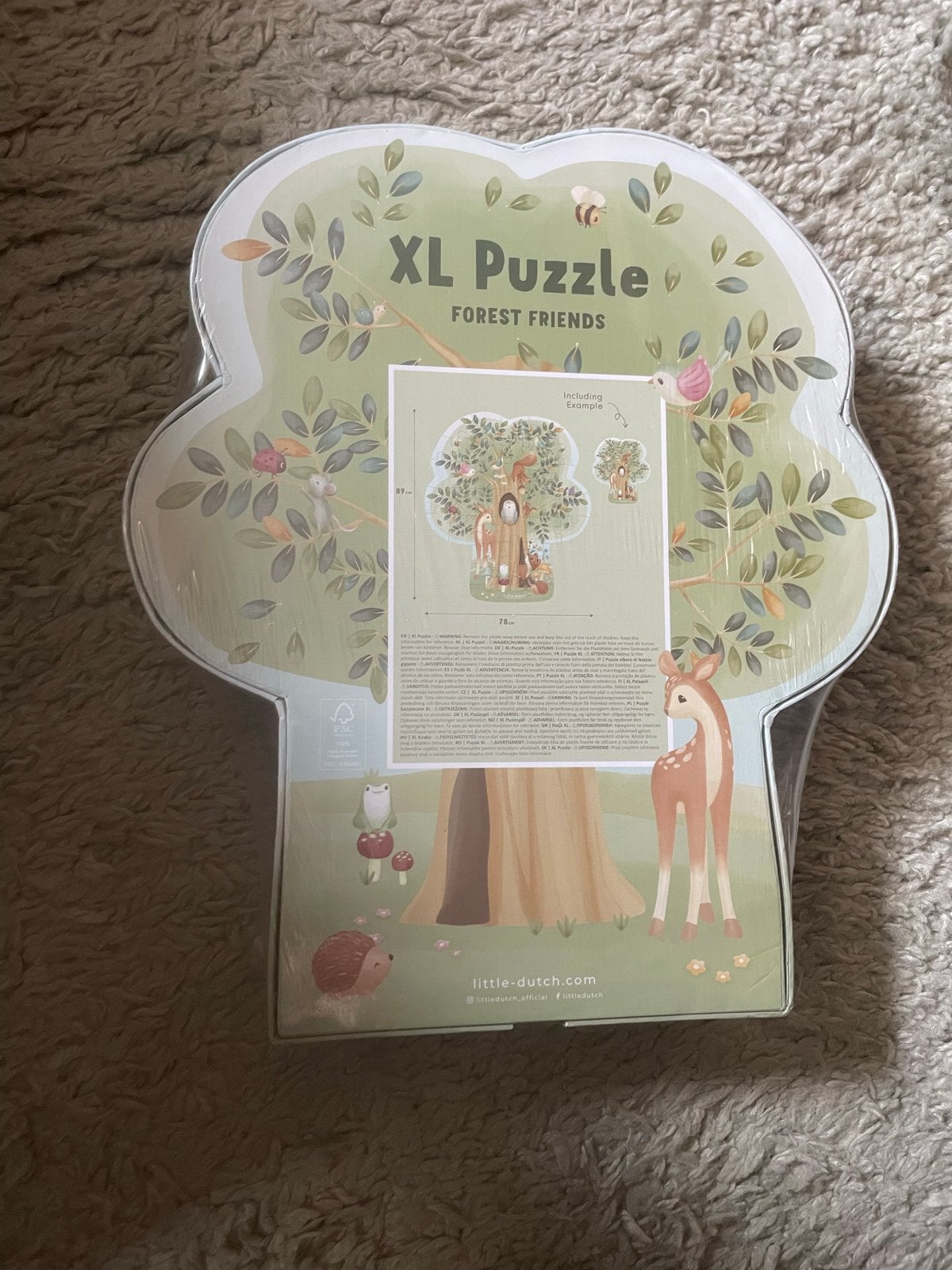 Little Dutch Forest Friends XL Puzzel NIEUW in plastic, Ophalen, 10 tot 50 stukjes, Nieuw, 4 tot 6 jaar