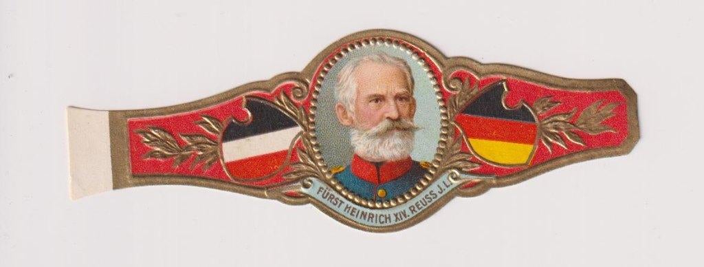 sigarenbanden - HEINRICH XIV REUSS JL, Verzamelen, Rookartikelen, Aanstekers en Luciferdoosjes, Ophalen of Verzenden, Zo goed als nieuw