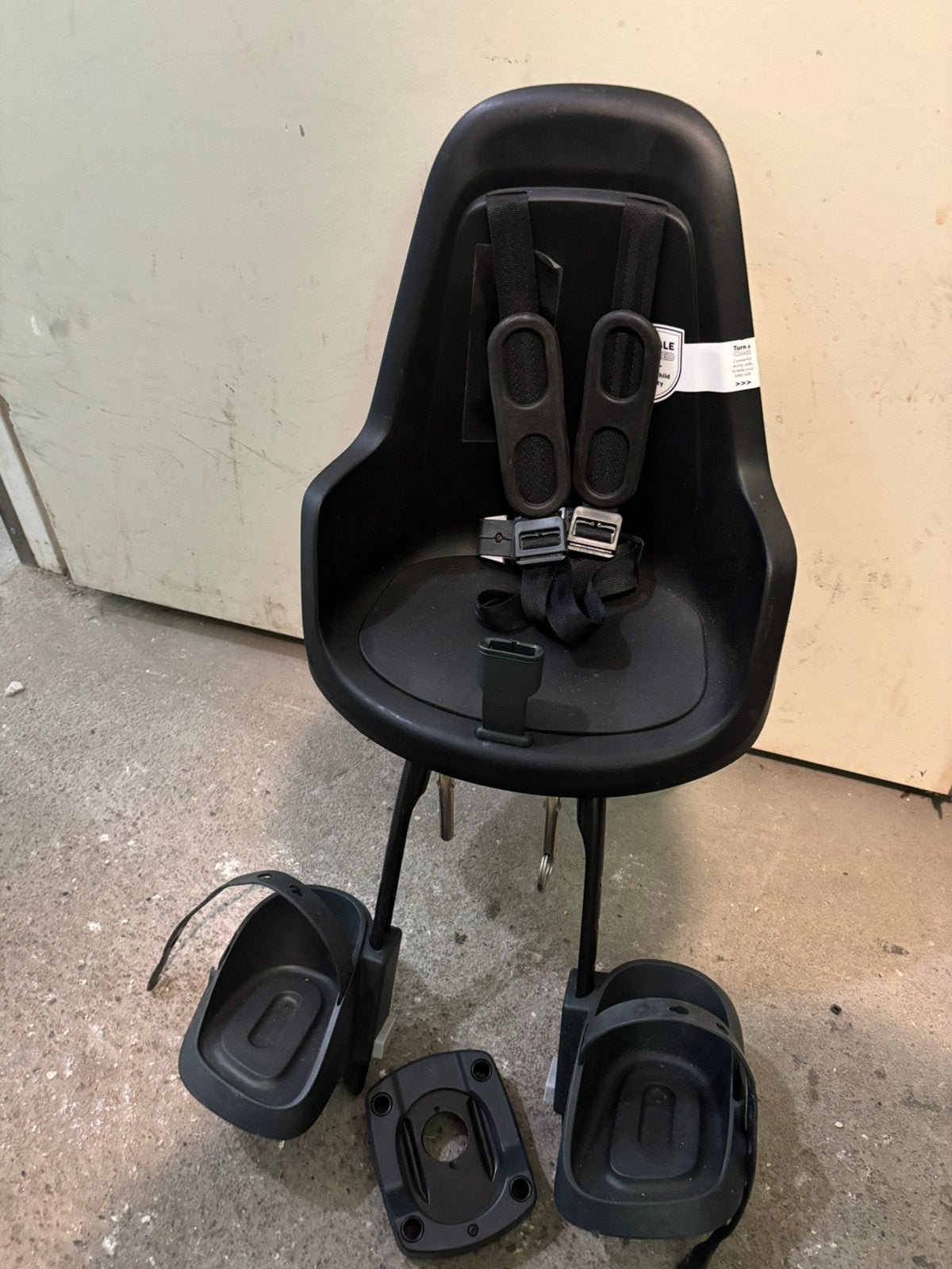 Kinderzitje fiets voorop Bobike Mini incl. adapter, Fietsen en Brommers, Fietsaccessoires | Fietsstoeltjes, Ophalen, Zo goed als nieuw