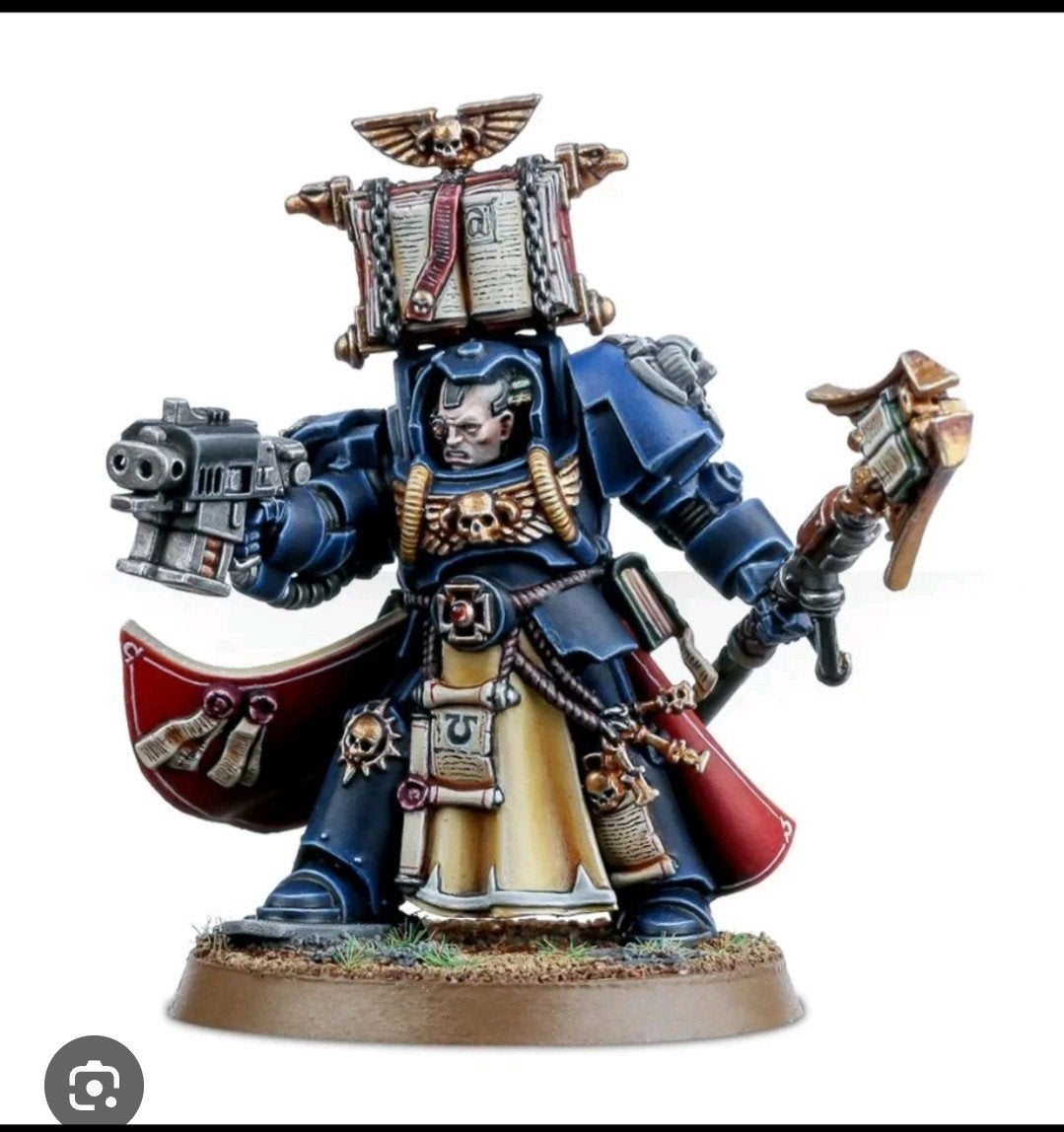 Warhammer 40k space marine librarian in terminator armour, Verzenden, Zo goed als nieuw, Warhammer 40000, Figuurtje(s)
