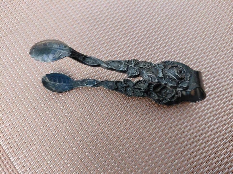 Fraaie zilveren of zwaar verzilverde Suikertang. Met nr. 100, Antiek en Kunst, Antiek | Goud en Zilver, Ophalen of Verzenden