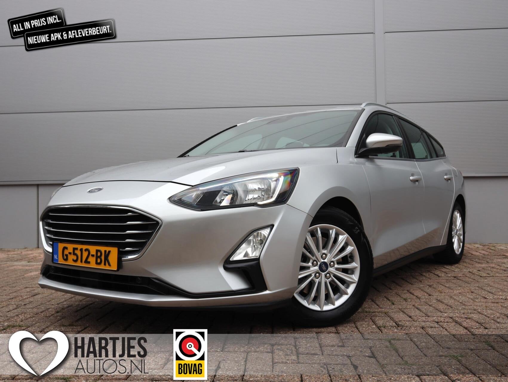 Ford Focus Wagon 1.5 EcoBoost 150pk Titanium (Vol-Opties!), Auto's, Origineel Nederlands, Handgeschakeld, 3 cilinders, 1308 kg