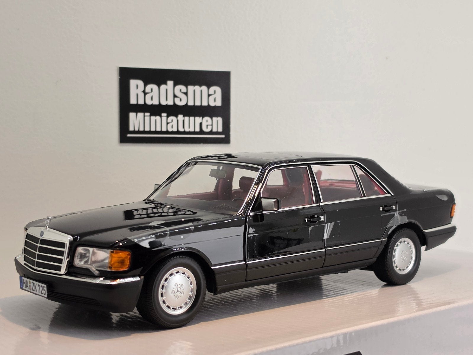 Mercedes-Benz 560 SEL 1991 W126 Black - 1:18 Norev, Auto, Nieuw, Norev, Ophalen of Verzenden