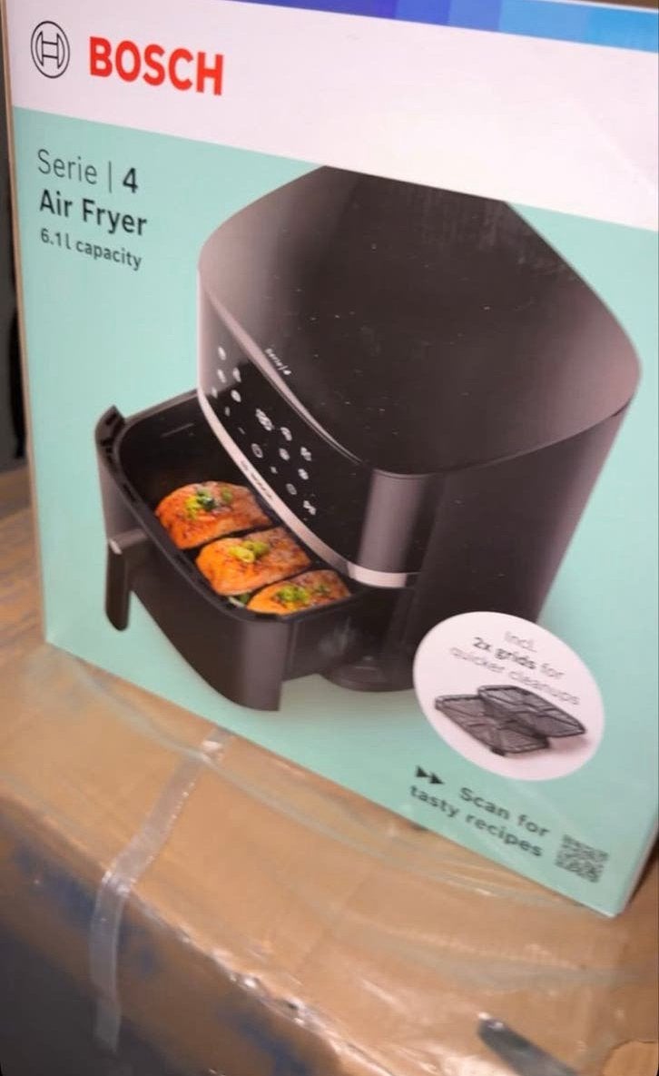 Bosch Serie | 4 Airfryer 6.1L - Nieuw in doos, Witgoed en Apparatuur, Ophalen, Nieuw, Airfryer XL, 1500 gram of meer
