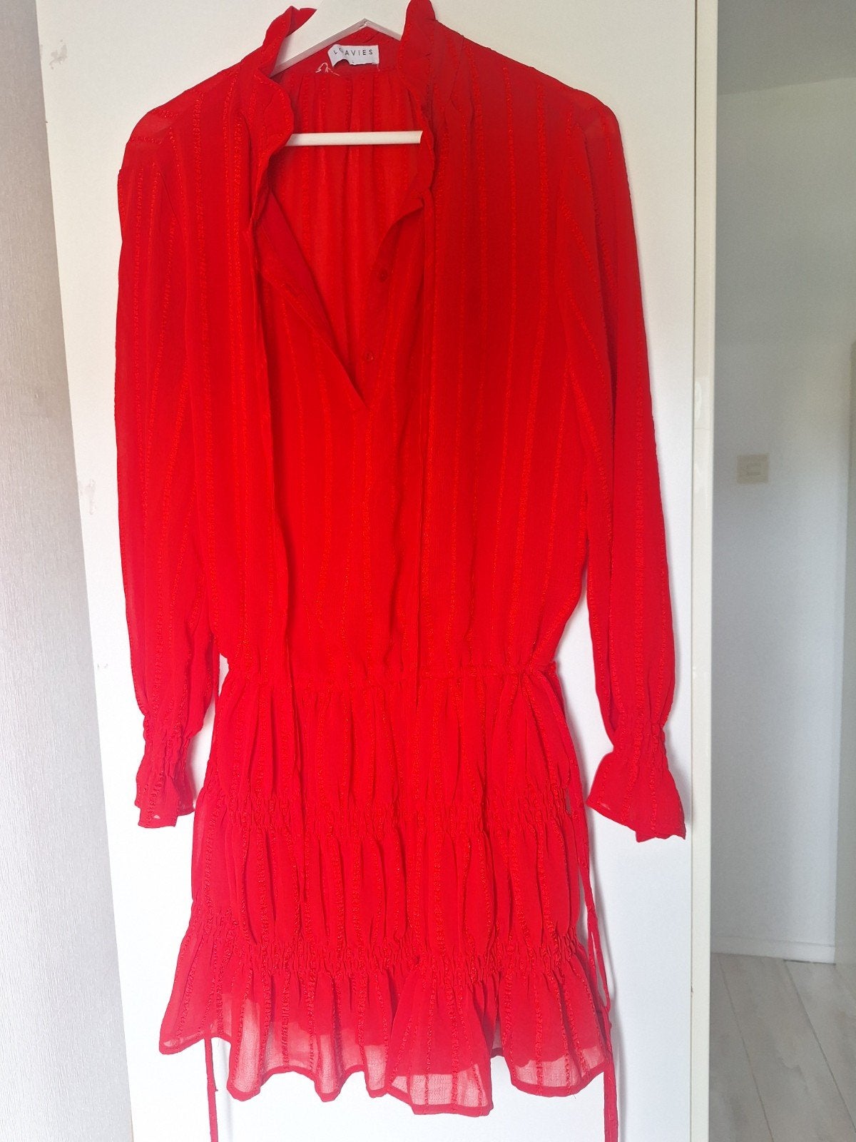 Loavies rode jurk maat L, Kleding | Dames, Maat 42/44 (L), Ophalen of Verzenden, Loavies, Gedragen
