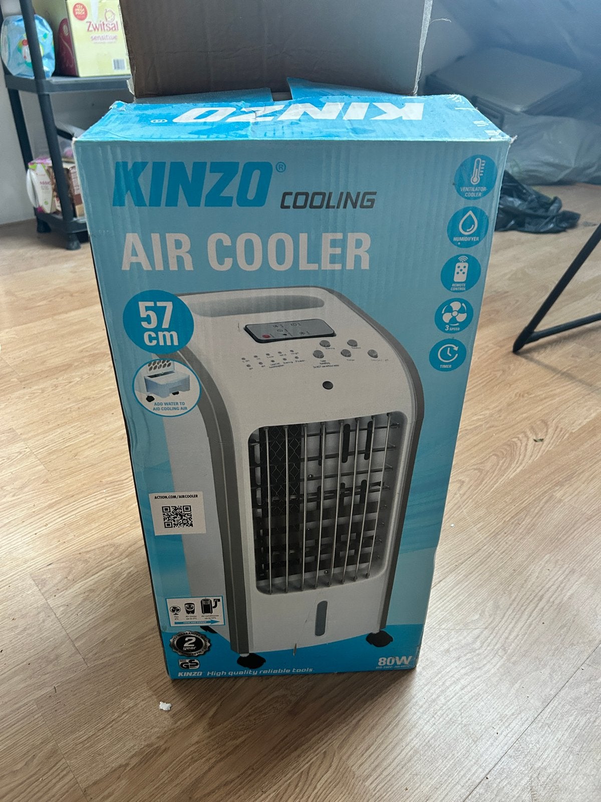 Aircooler van Action met 2 koelelementen, Ophalen, Gebruikt, Minder dan 60 m³, Timer