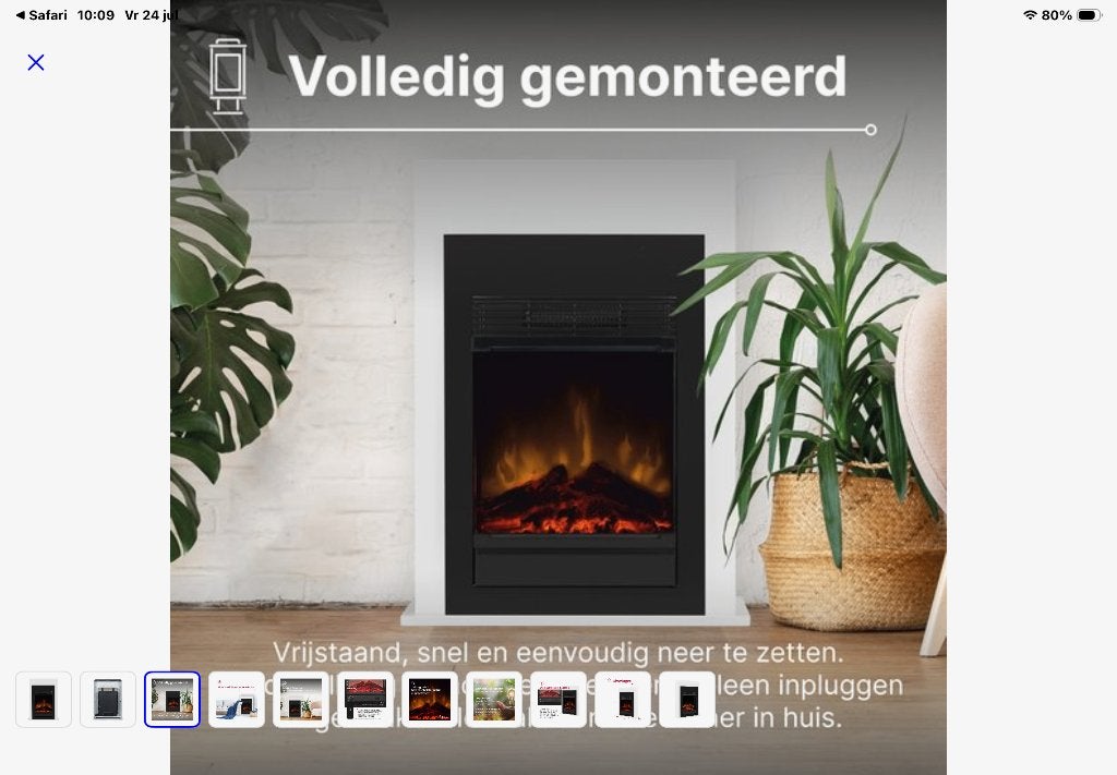 DIMPLEX BELLINI SFEERHAARD, Huis en Inrichting, Ophalen, Zo goed als nieuw, Vrijstaande haard, Elektrische haard