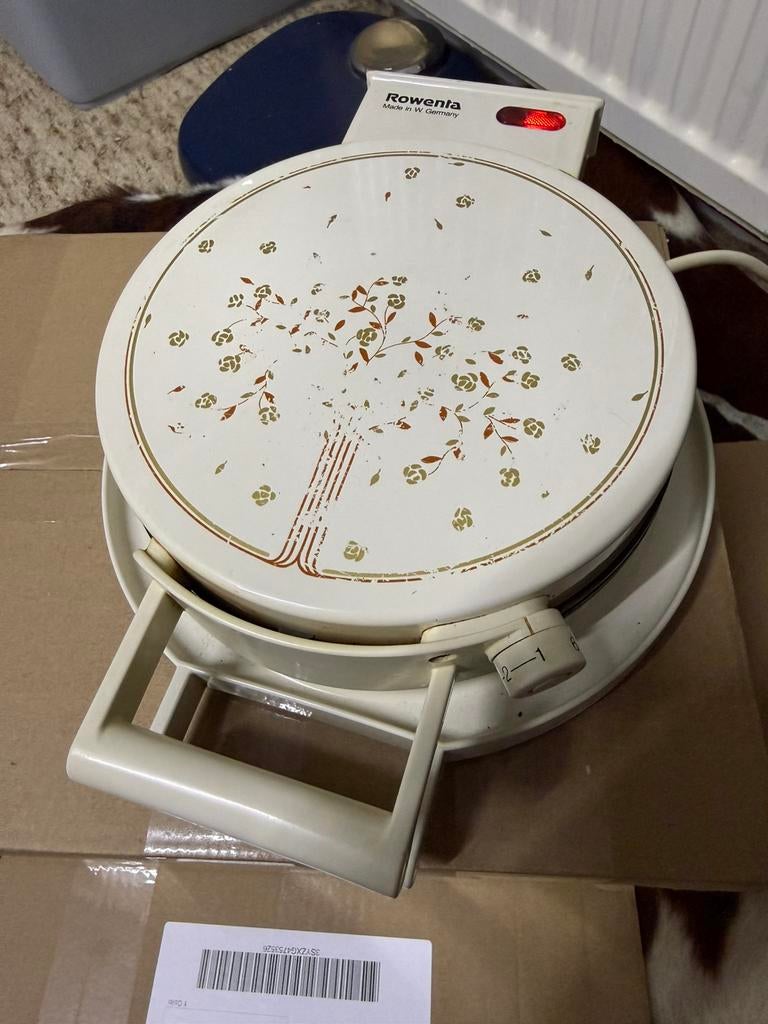 Wafelijzer hartje rowenta in doos, Ophalen of Verzenden, Gebruikt