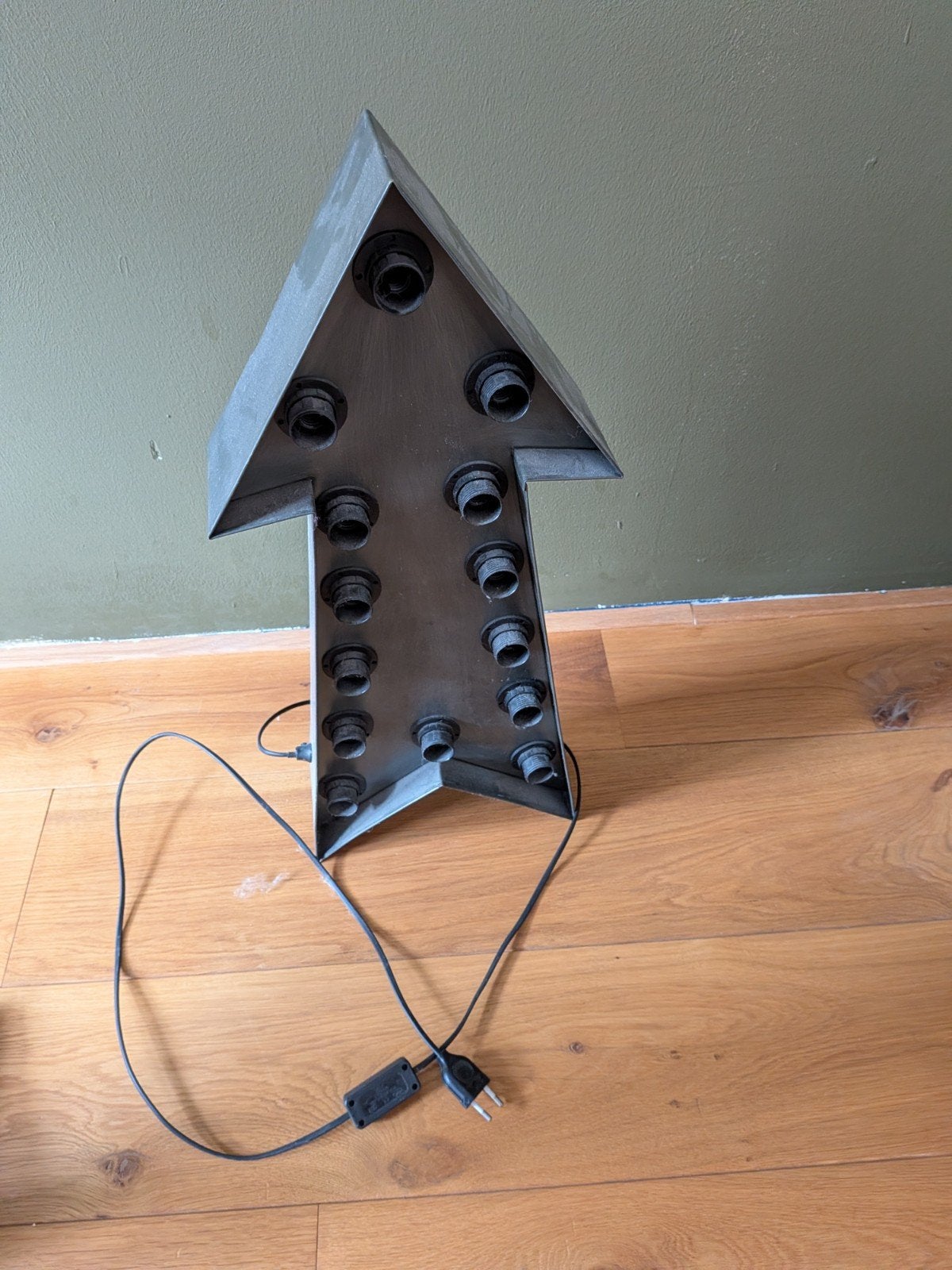 Sissy-Boy metalen lichtpijl / marquee lamp - Industrieel, Huis en Inrichting, Ophalen of Verzenden, Gebruikt, Industrieel, Vintage, Retro