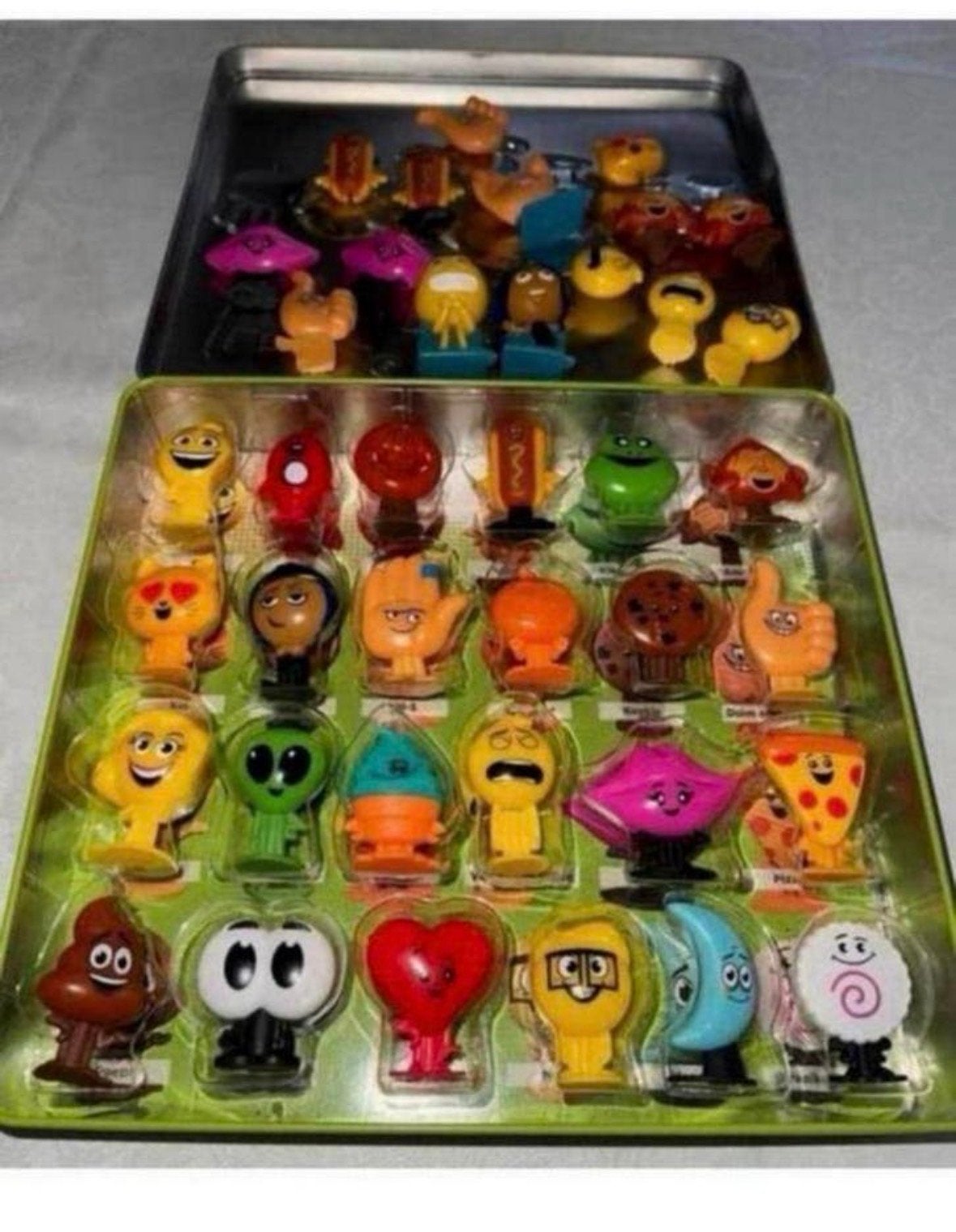 Emoji Film Poppetjes Collectie in Blikken Doos, Kinderen en Baby's, Ophalen of Verzenden, Gebruikt, Jongen of Meisje