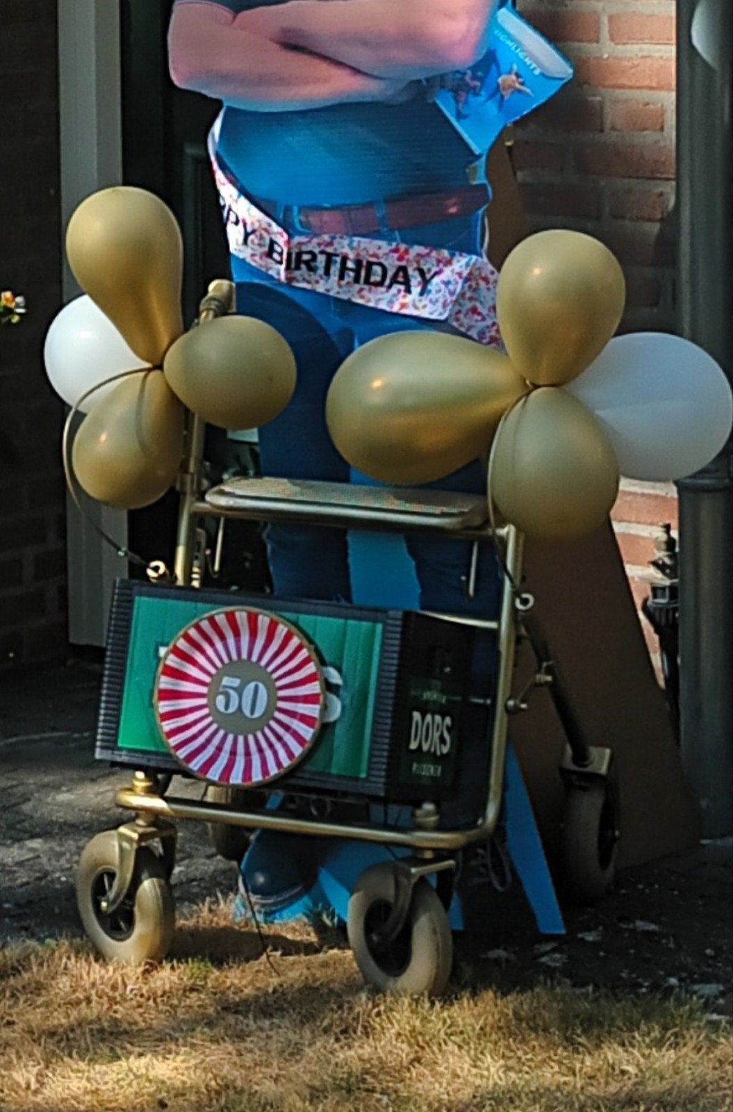 Gouden Rollator, Abraham, Sara, 50, Ophalen, Gebruikt, Verjaardag