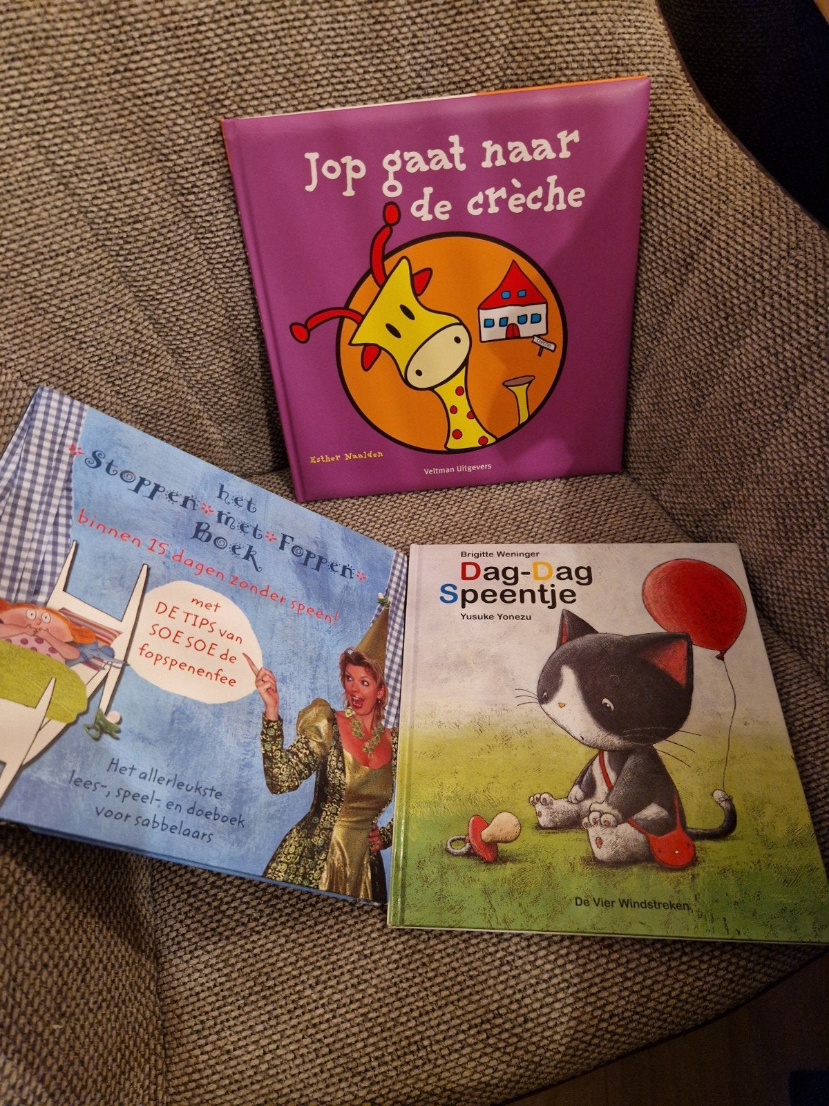 Het Stoppen met Foppen jop gaat naar de crèche  dag speen, Ophalen of Verzenden, Zo goed als nieuw, 2 tot 3 jaar