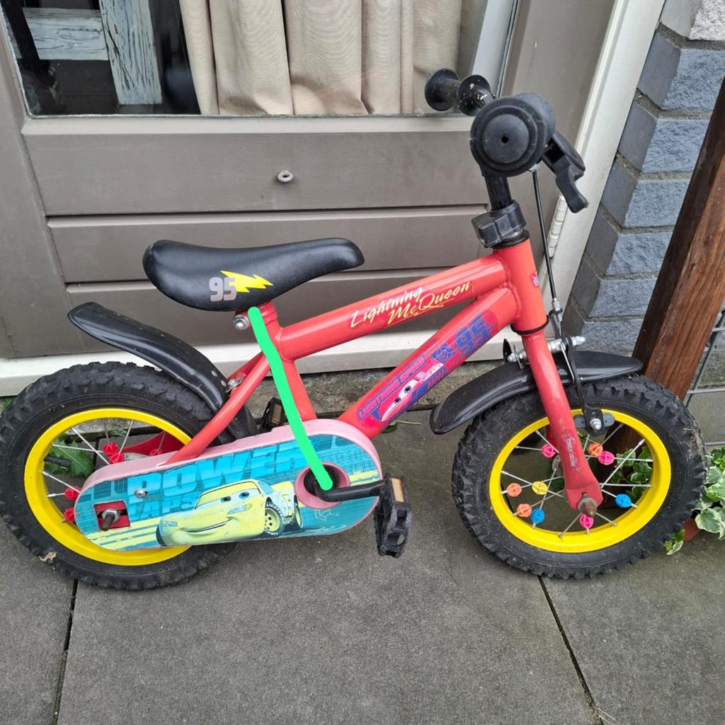 Fiets 12 inch . Cars, Ophalen, Gebruikt
