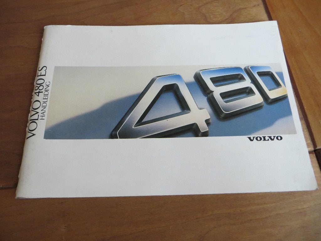 Instructieboek Volvo 480 ES 1988, als nieuw!, Ophalen of Verzenden