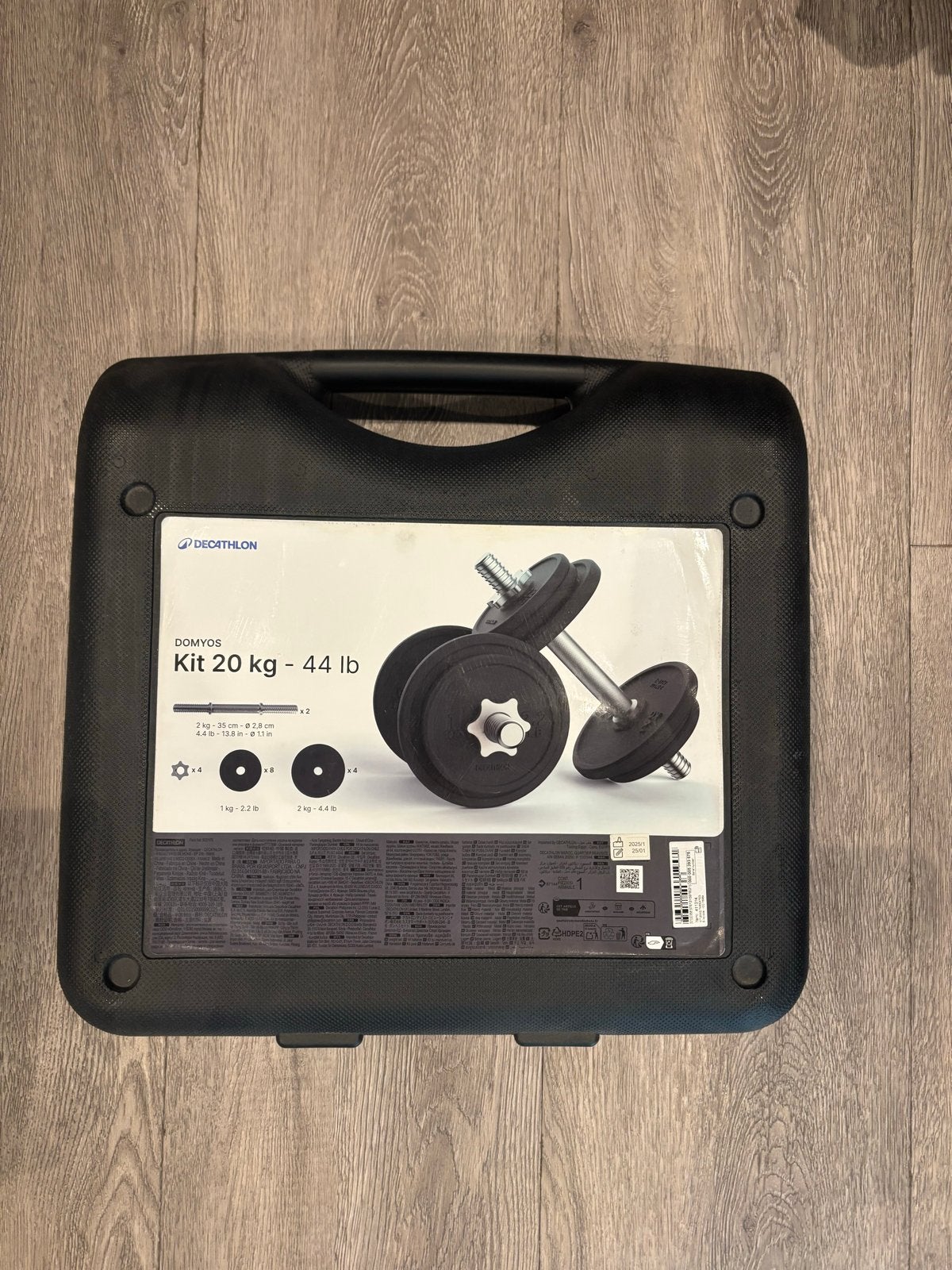 Domyos Halterset 20 kg - Zo goed als nieuw, Ophalen of Verzenden, Zo goed als nieuw, Armen, Halterset