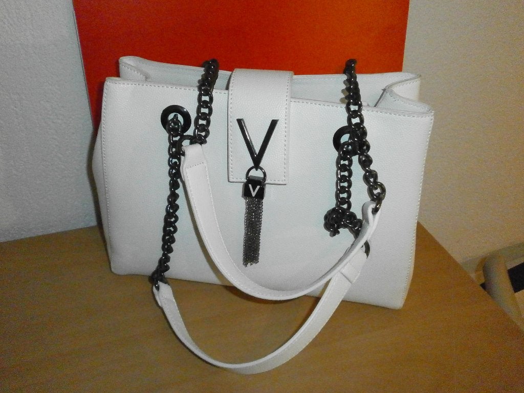 Zgan witte damestas merk mario valentino, Sieraden, Tassen en Uiterlijk, Tassen | Damestassen, Ophalen of Verzenden, Zo goed als nieuw