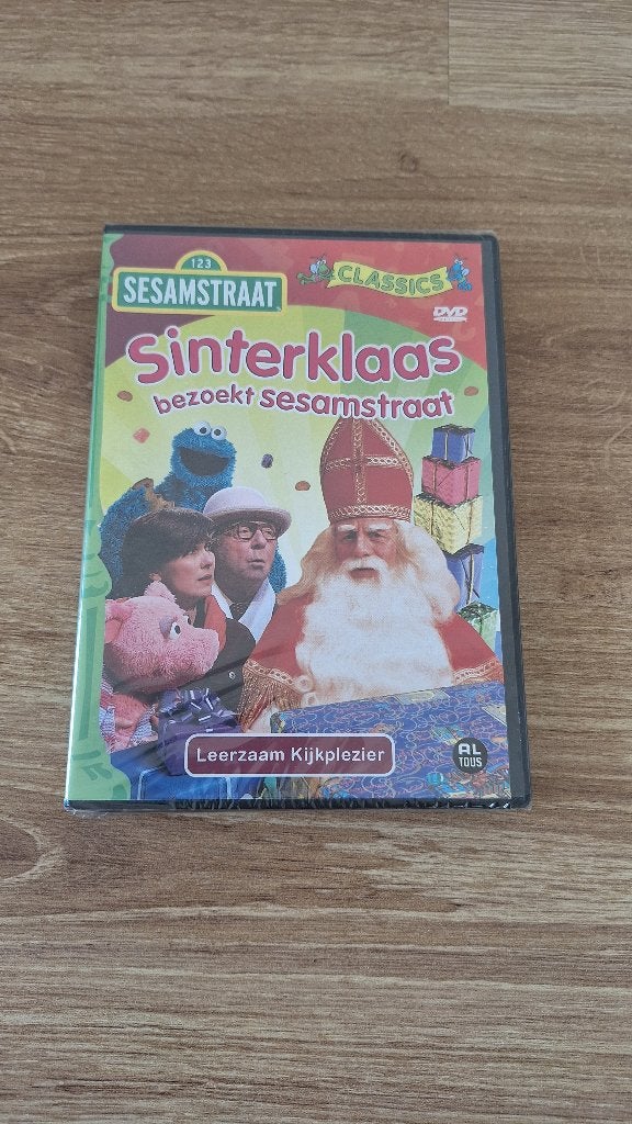 Nieuwe dvd Sinterklaas bezoekt Sesamstraat, Cd's en Dvd's, Alle leeftijden, Ophalen of Verzenden, Nieuw in verpakking
