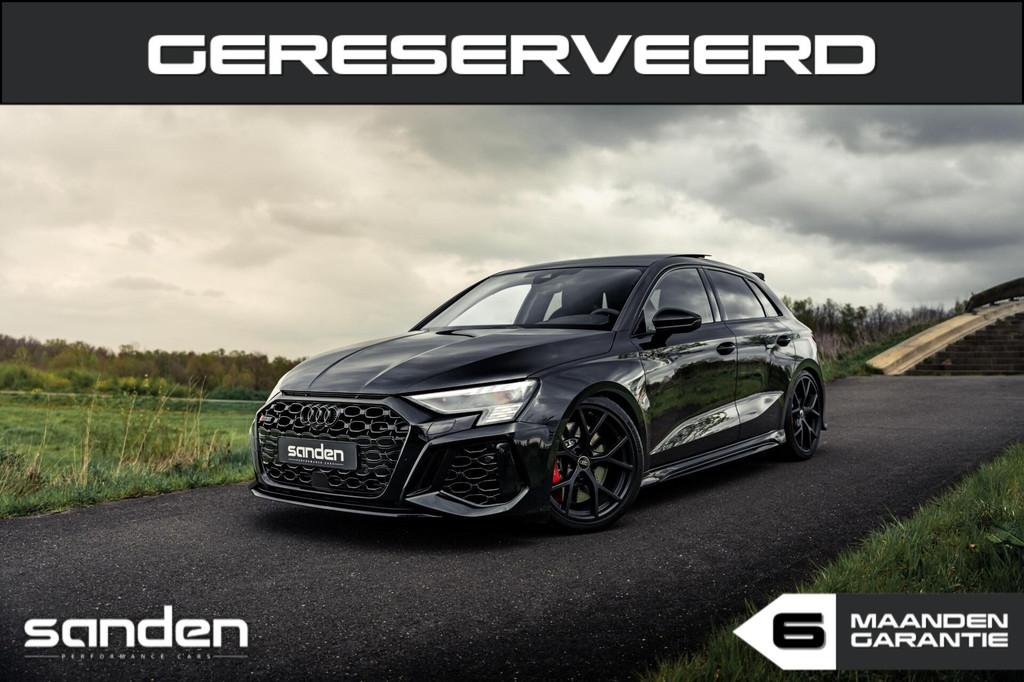 Audi RS3 2.5 TFSI quattro|472pk|Milltek|B&O|HUD|Pano|Hulk, Automaat, RS3, Zwart, 1545 kg