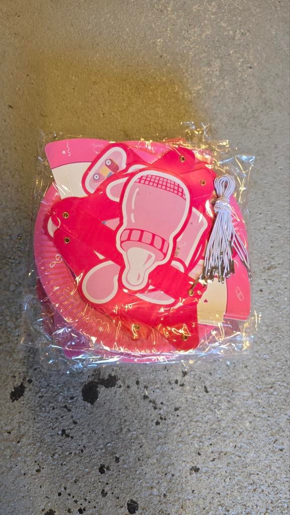 Babyshower slingers en bordjes, Ophalen of Verzenden, Nieuw, Feestartikel, Geboorte of Huwelijk