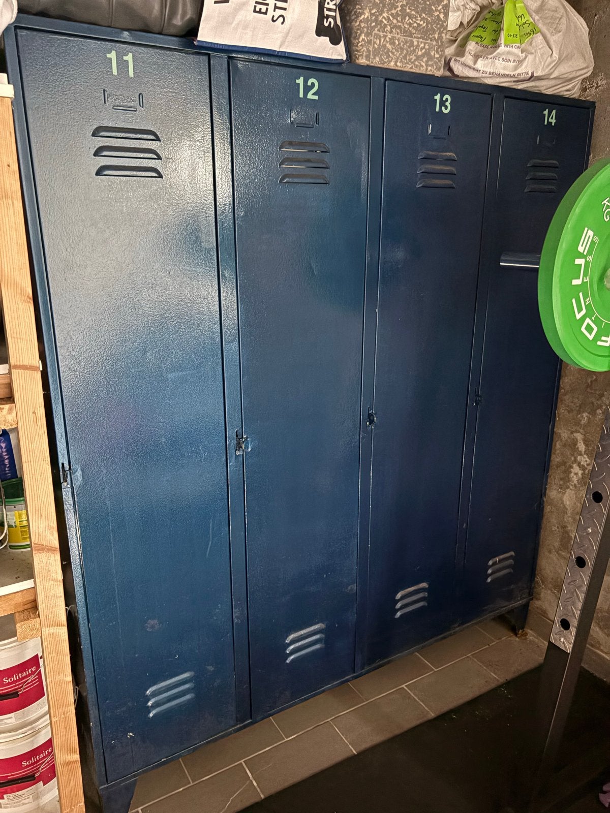 Metalen locker 4 deuren, Ophalen, Gebruikt