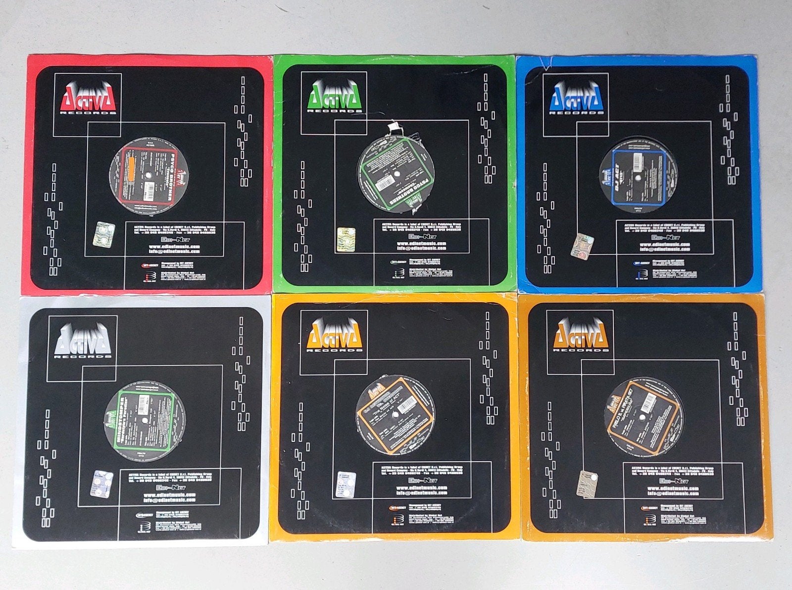 12x Activa Records - Italian Hardstyle vinyl - Activator, Ophalen, Gebruikt, 12 inch
