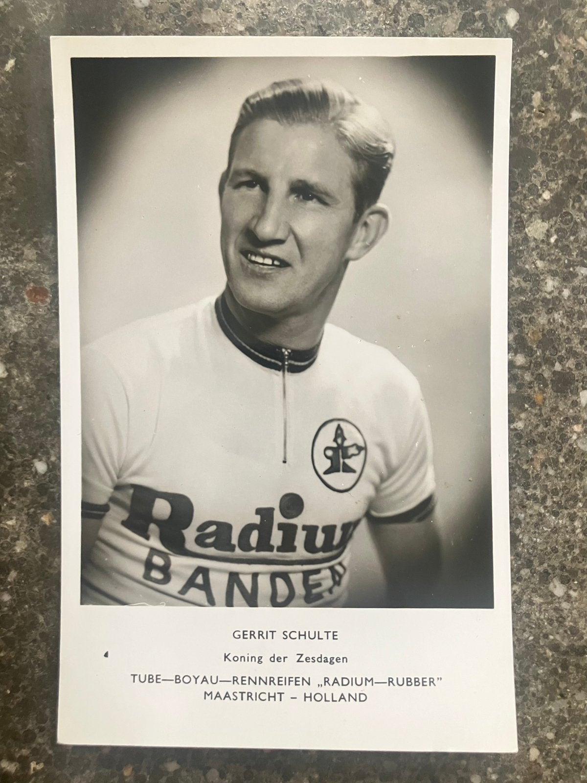 Gerrit Schulte - Radium - kaart wielrennen, Verzamelen, Ophalen of Verzenden, Zo goed als nieuw, Buitenlandse clubs, Poster, Plaatje of Sticker