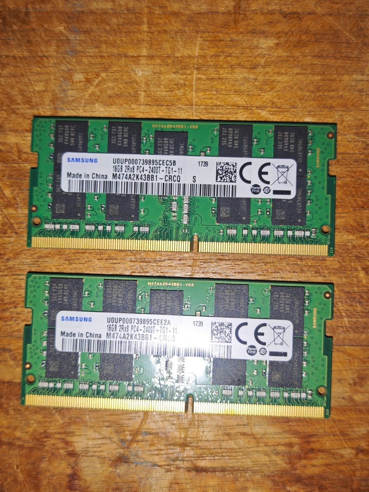 2x 16GB Samsung DDR4 Laptop meerdere beschikbaar, Computers en Software, Samsung, Gebruikt, DDR4, Onbekend