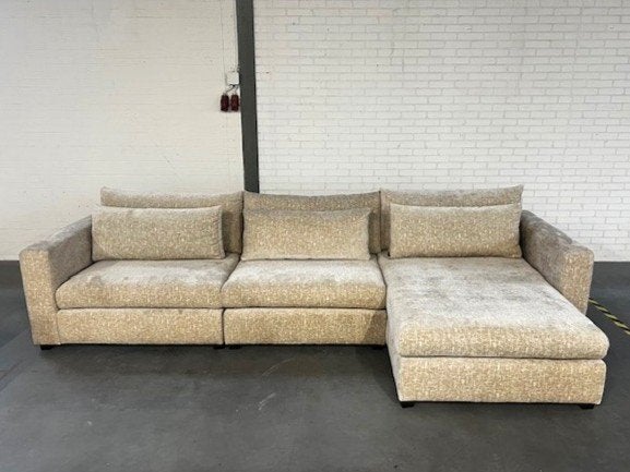 GROTE SALE SHOWMODELLEN 4x6 sofa MODULAIRE BANKEN 20-70%, Huis en Inrichting, Ophalen, Modulaire hoekbank, Hoekbank, 300 cm of meer
