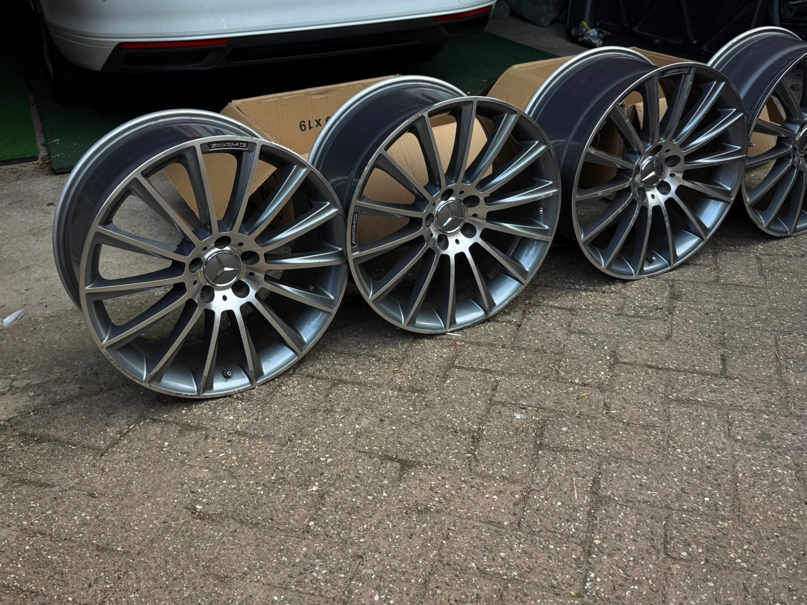 AMG 19 inch Mercedes Benz velgen, Gebruikt, Overige, Banden en Velgen, Personenwagen