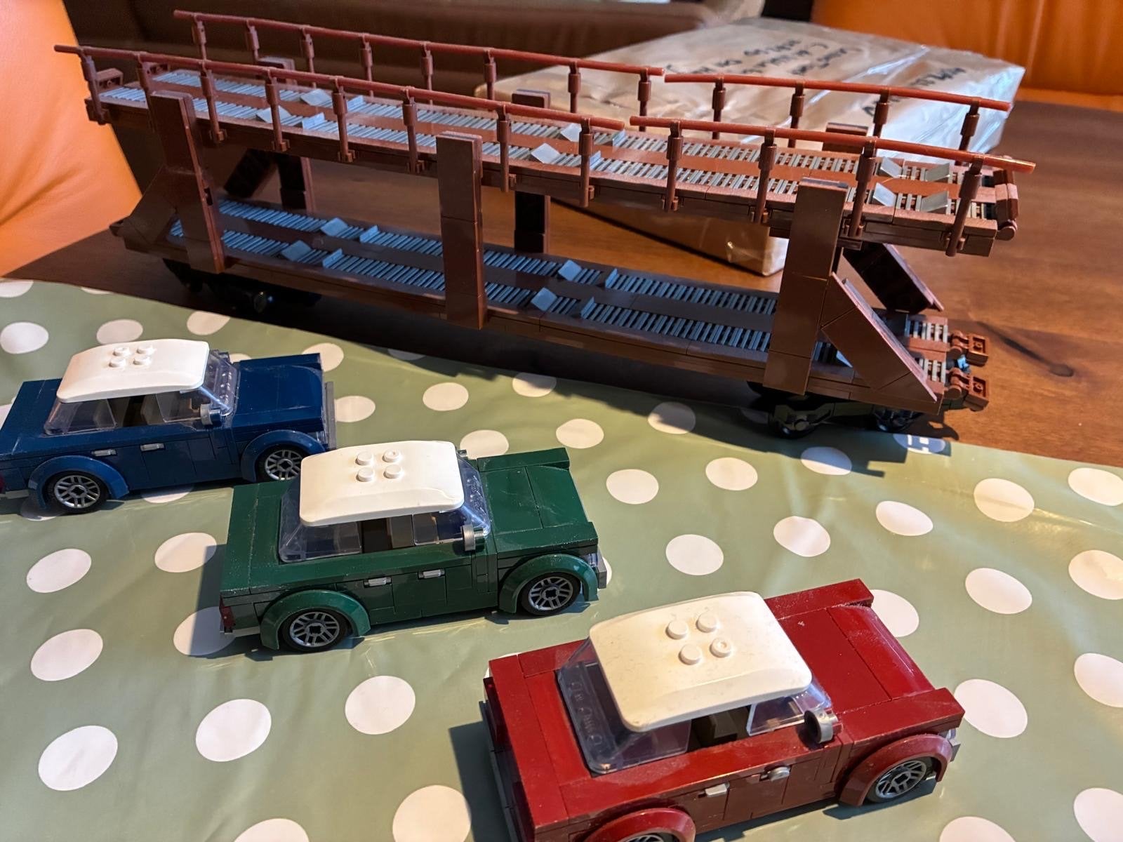 BlueBrixx-Special Autotransportwagon (8w) met 3 auto's, Ophalen of Verzenden, Zo goed als nieuw, Overige merken