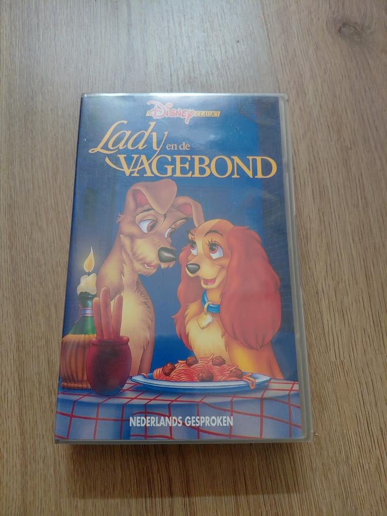Disney Classics Lady en de Vagebond videoband., Cd's en Dvd's, VHS | Kinderen en Jeugd, Alle leeftijden, Ophalen of Verzenden