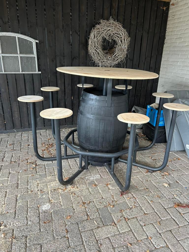 Barkrukken met statafel, Ophalen of Verzenden, Gebruikt