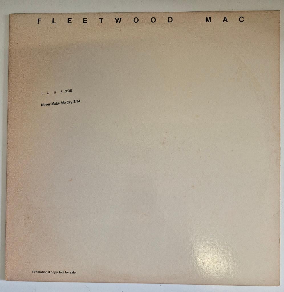 Fleetwood Mac. Tusk. 12 inch. Promotional copy., Cd's en Dvd's, Vinyl Singles, Gebruikt, Maxi-single, Ophalen of Verzenden, 1970 - 1979