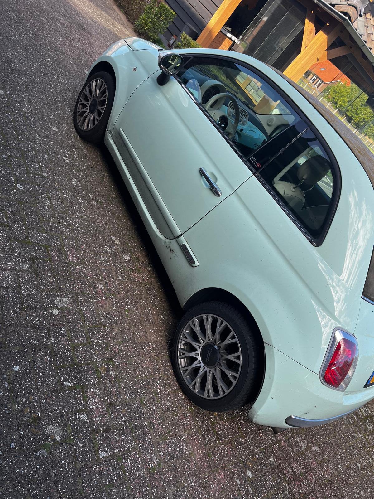 Fiat 500 1.2 C 2015 Groen, Auto's, Voorwielaandrijving, 4 cilinders, Handgeschakeld, Particulier