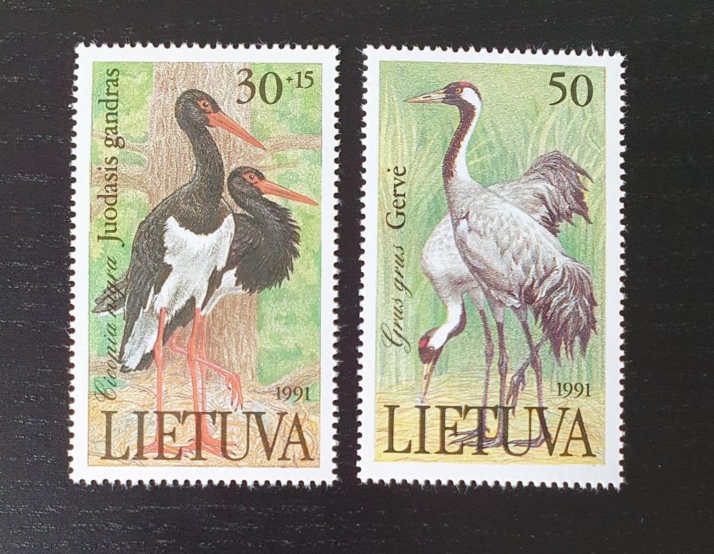 Litouwen 1991 Vogels Michel 489-490 postfris, Verzenden, Postfris, Dier of Natuur