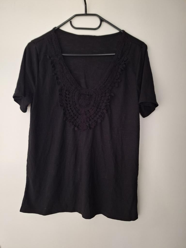 Zwart shirt Jacqueline de Yong NIEUW maat M, Maat 38/40 (M), Zwart, Nieuw, Ophalen of Verzenden