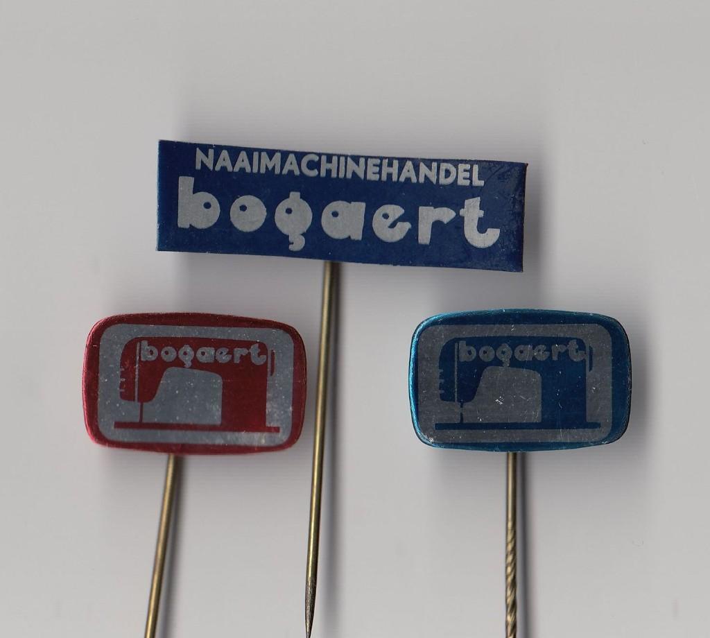 Bogaert Naaimachines speldjes, Gebruikt, Niet vindbaar, Niet vindbaar, Speldje of Pin