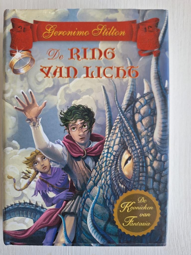 Geronimo Stilton - De ring van licht, Boeken, Fantasy, Zo goed als nieuw, Ophalen of Verzenden