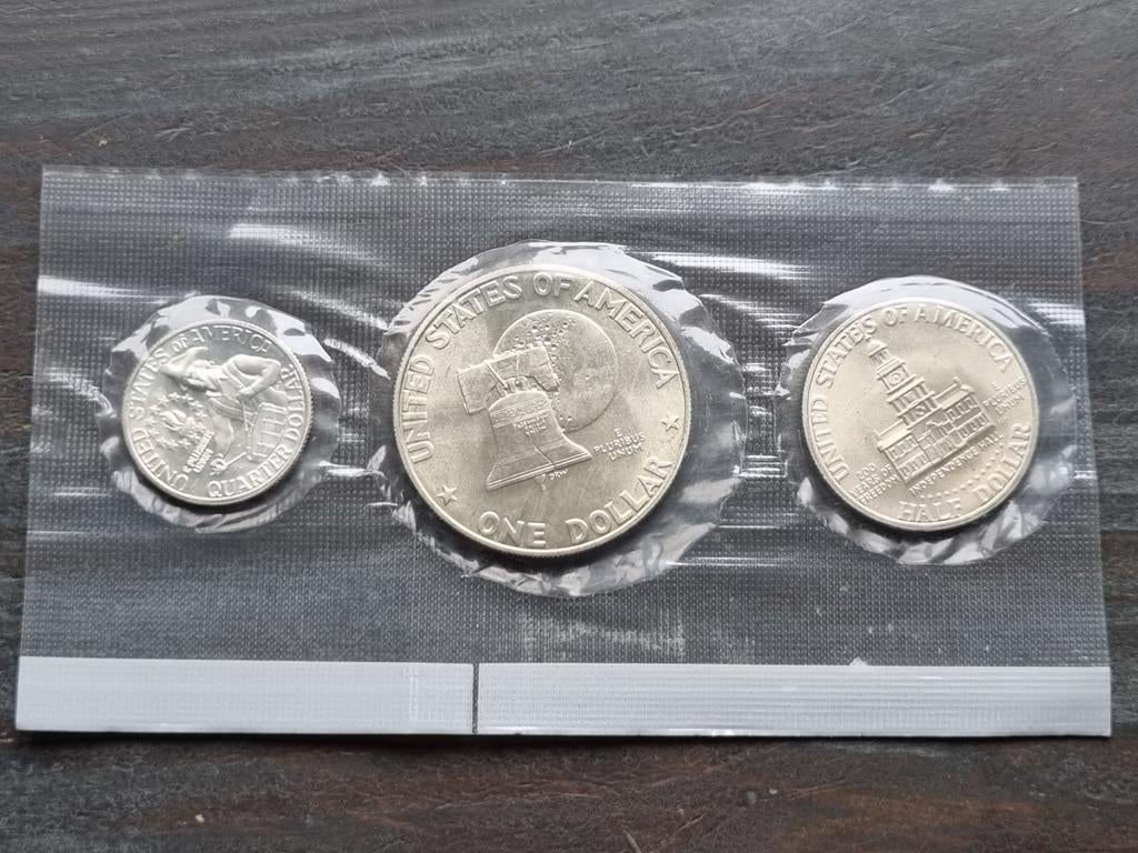 Kwart halve en dollar 1976S zilver, Postzegels en Munten, Munten | Amerika, Ophalen of Verzenden, Zilver