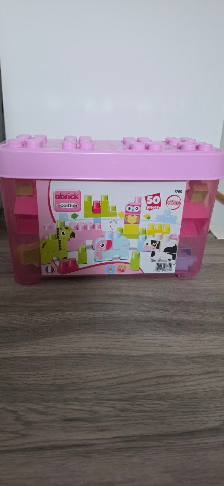 Abrick blokken roze, Ophalen