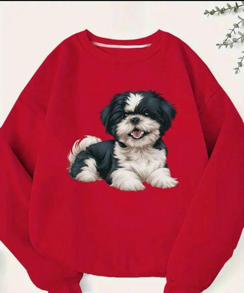trui met hond, Ophalen of Verzenden, Nieuw, Rood