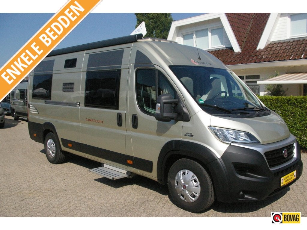 Globecar Campscout Elegance 640, Enkele bedden., Overige merken, Buscamper of Camperbus, Koelkast, Ringverwarming