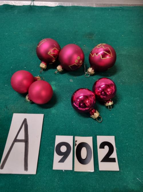 kerstballen rose glas 7x [a902], Diversen, Kerst, Ophalen of Verzenden, 'T Olde Gre-j, Info@toldegrej.nl, Endepoelstraat 20f Didam