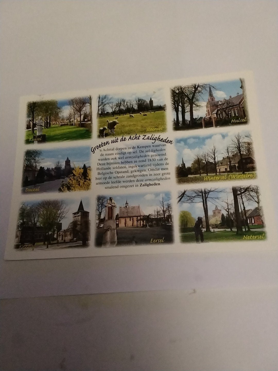 Ansichtkaart Groeten uit de Acht Zaligheden (Gelopen), Ophalen of Verzenden, 1980 tot heden, Gelopen, Noord-Brabant