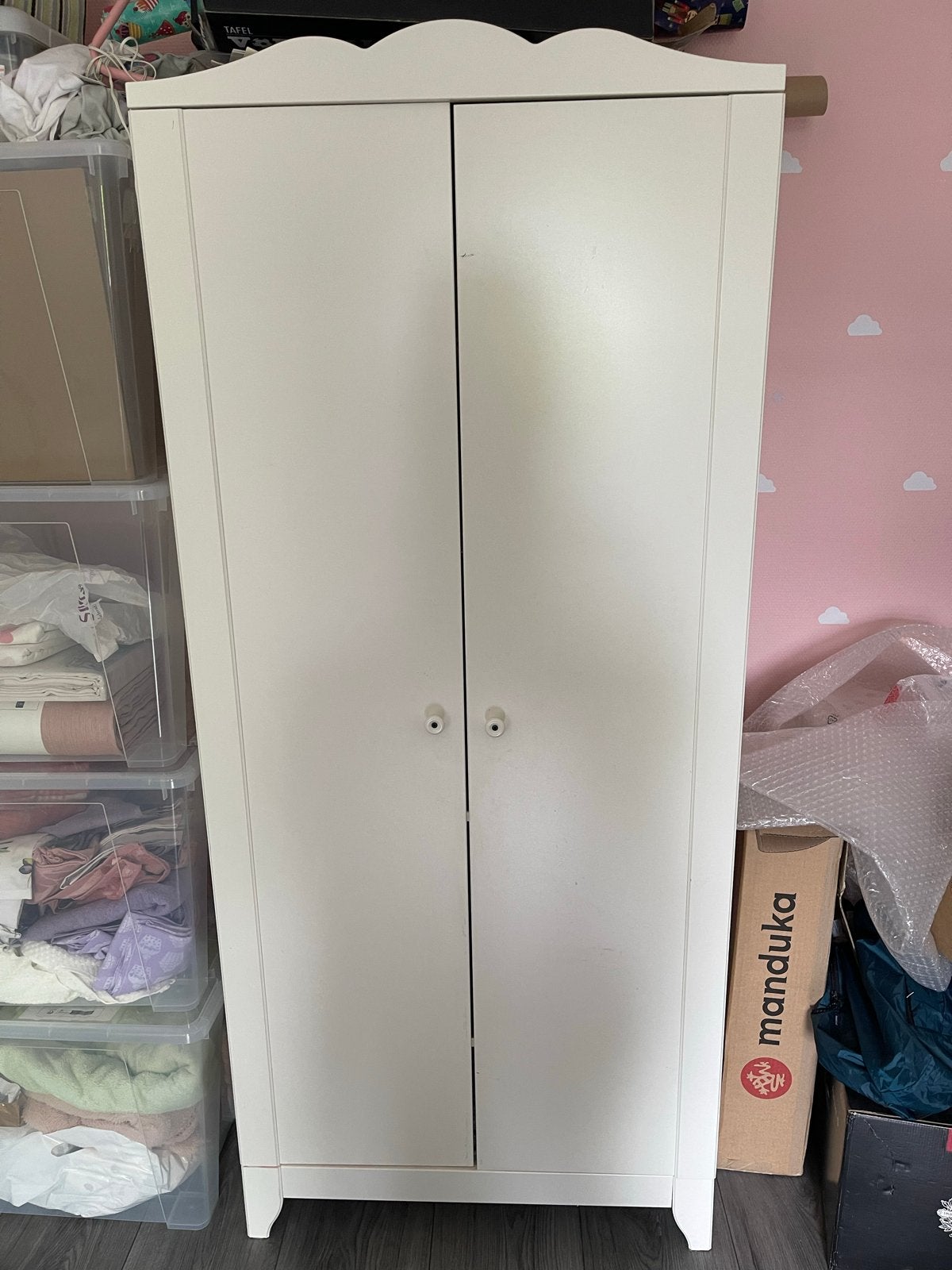 Witte Ikea kledingkast voor kinderkamer, Gebruikt, 105 cm of meer, Ophalen of Verzenden, Minder dan 50 cm