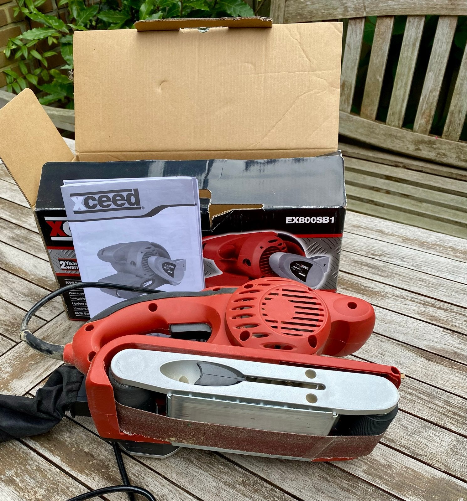 Ceed Bandschuurmachine EX800SB1 - Zo goed als nieuw, Ophalen, Zo goed als nieuw, 600 tot 1200 watt, Bandschuurmachine