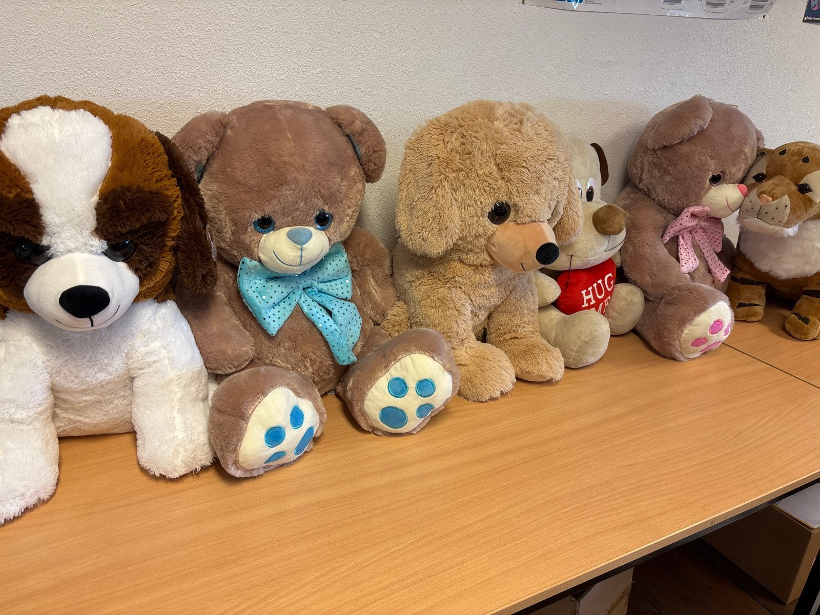 Mega knuffels: honden, beren en tijger, Overige karakters, Overige typen, Nieuw, Ophalen of Verzenden