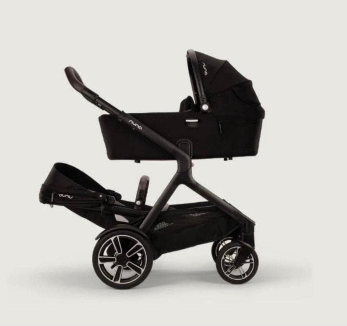 ZGAN - Nuna demi grow caviar kinderwagen incl ligbed, Ophalen of Verzenden, Zo goed als nieuw, Kinderwagen, Overige merken